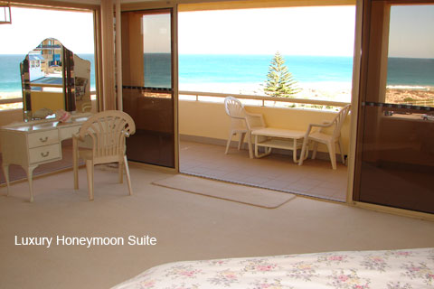 Perth beach hotel room.