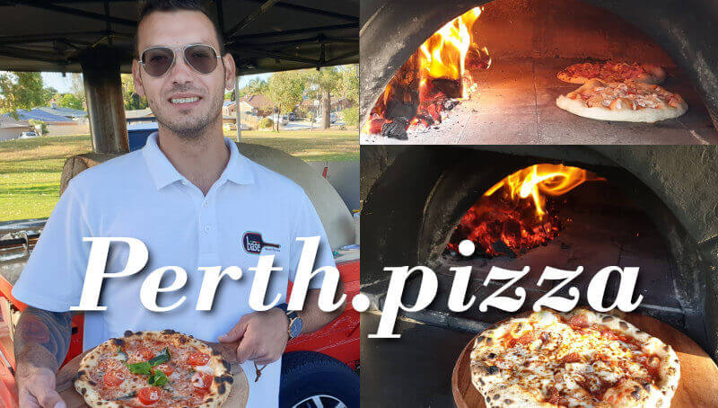 Hire mobile wood fired pizza catering service Perth.